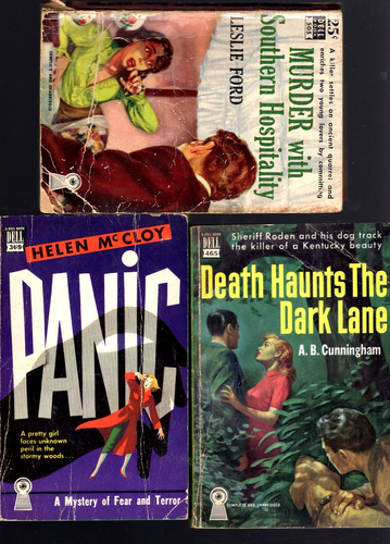 3 Vintage Dell Mapback PBs by Helen Mccloy, Leslie Ford & A B Cunningham - Bild 1 von 2