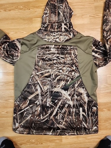 Banded Realtree Max-5 Fg-1 Soft Shell Pullover Vintage Wader Jacket Size Medium - Picture 7 of 8