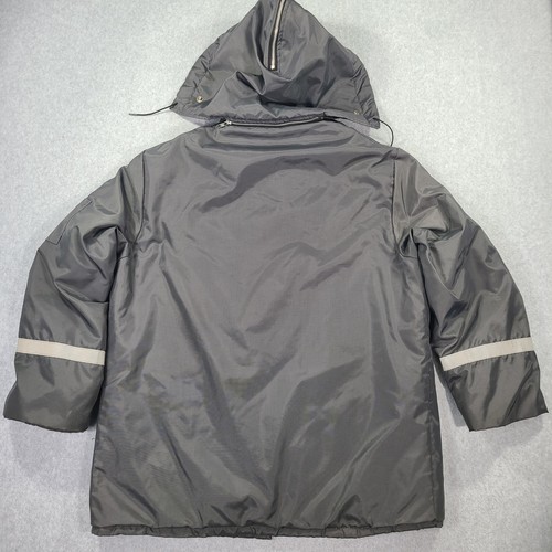 Chaqueta con Capucha BP British Petroleum Gasolinera Para Hombre XL Gris Rayas Reflectantes - Imagen 17 de 24
