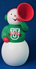 Christmas Cheerleader Hallmark  CHEER U UNIVERSITY SNOWMAN Motion Activated