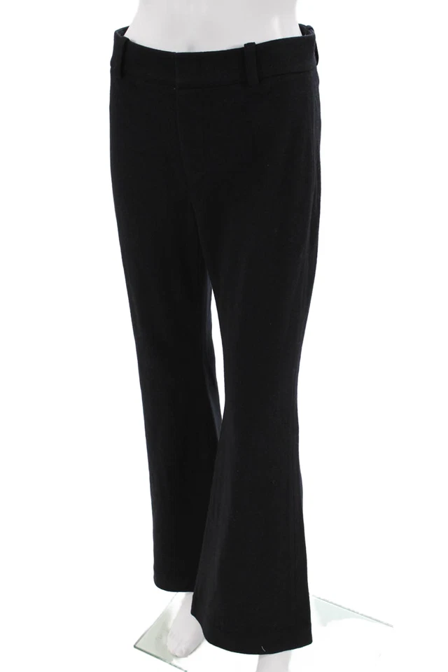 Pantalones de vestir Vince para mujer negros mezcla de lana clásicos entrepierna de 28 pulgadas talla 2 Foto 2 de 4