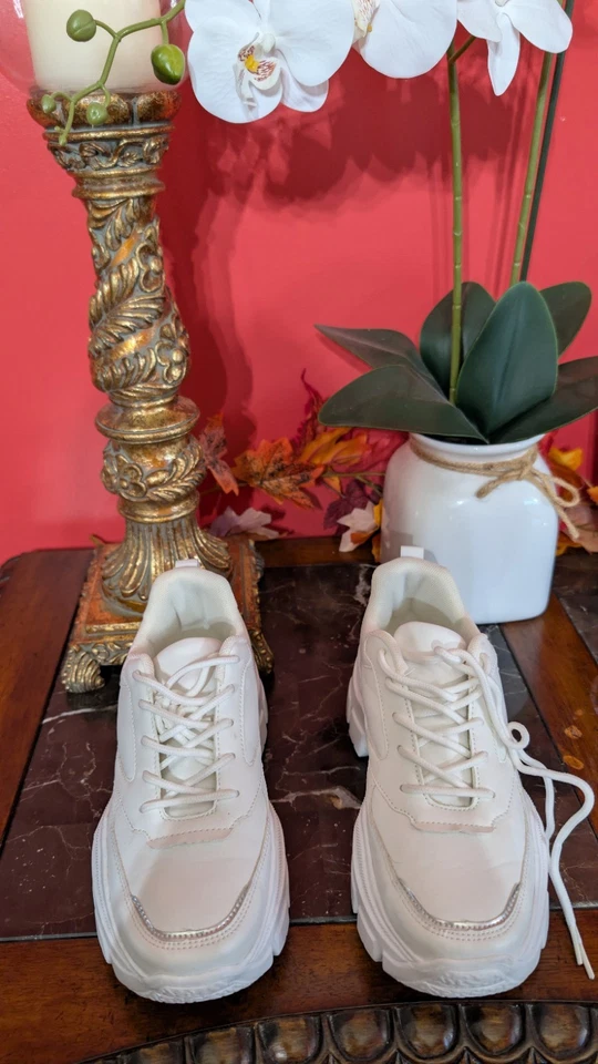 Zapatos de tenis blancos sin marca talla 5 para mujer Foto 2 de 4