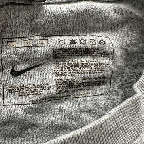 Nike Camicia Uomo Grande Grigio Reparto Atletico Swoosh Logo Grafica T-shirt Cotone - Foto 6 di 9