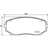 Hella BremsbelÄGe Vorne Passend FüR Mitsubishi Eclipse Outlander | 8DB 355