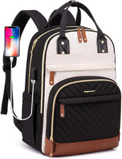 Laptop Backpack for Women Bag - 15.6 inch Work Travel Backpack with USB Charger