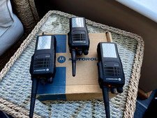 3 X MOTOROLA GP340 PROFESSIONAL SERIES TWO WAY RADIOS GAMEKEEPER SHOOTING RETAIL
