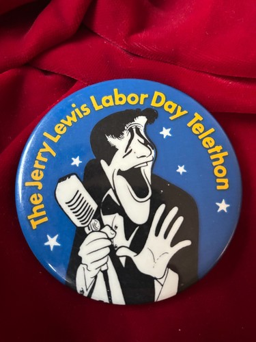 Vintage Jerry Lewis Labor Day Telethon Pinback Button Karikatur Bild 3" - Bild 1 von 2