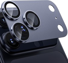 Para iPhone 17 Pro Max Protector Lente De Camara Cristal Grado Militar Azul