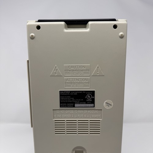 Califone 3432AV Vintage Auto Stop Cassette Recorder Audio Tape Player Works - Picture 12 of 16
