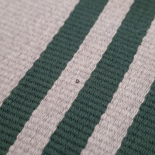 250€ MISSONI WOOL BLEND SCARF EMBROIDERED LOGO STRIPED MADE IN ITALY UNISEX - Picture 7 of 8
