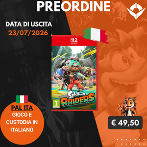 PREORDINE 23/07/26 | Splatoon Raiders Nintendo Switch 2| ITALIANO