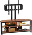 Dripex TV Stand Cabinet with LED Lighting and TV Mount, Corner Cabinet TV Unit