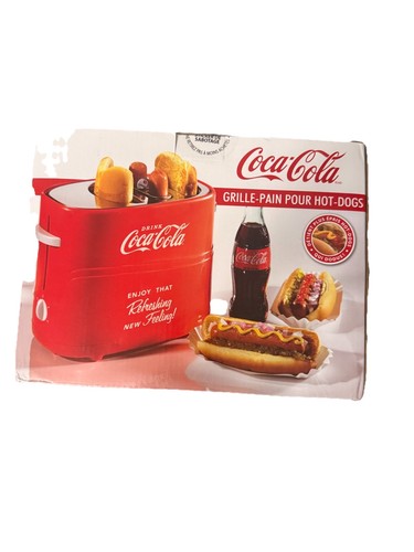 Nostalgia Coca Cola HDT600COKE Pop-Up Hot Dog Toaster NEW - Picture 1 of 8