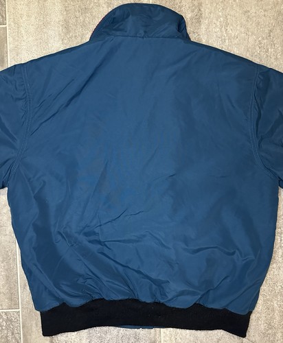VTG L.L. Bean Fleece Lined Bomber Ski Jacket Made In USA Sz Small Teal/Maroon - Picture 10 of 15