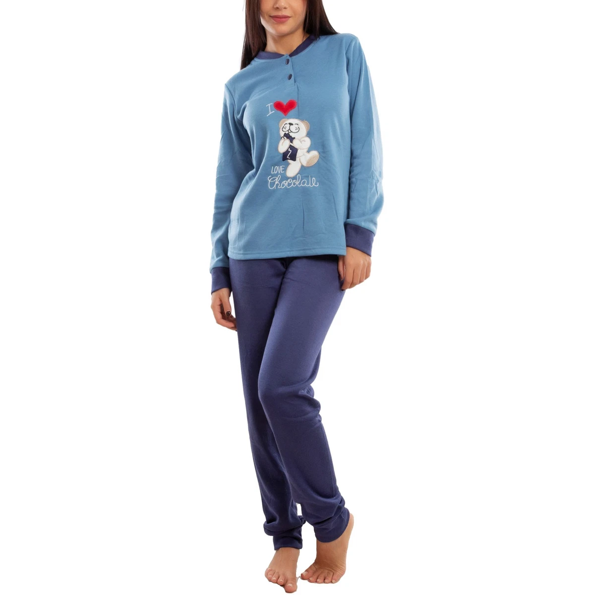 PIGIAMA APERTO DONNA FM14 SIE'LEI | Ingrosso PIGIAMI DONNA | S - Foto 10