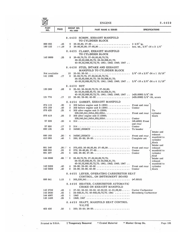 Cadillac Master Parts Book 1941 1942 1946 1947 иллюстрированный каталог кузов шасси - Изображение 4 из 4