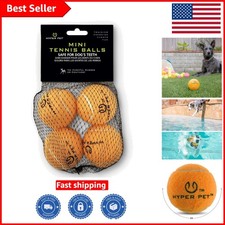 Mini Orange Tennis Balls for Dogs - 4 Pack, Perfect for K9 Kannon Launchers