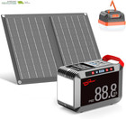 24000Mah Solar Generator with AC Outlet 120W Peak, 88.8Wh Portable Power Station