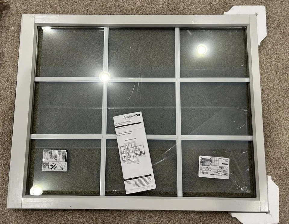 ANDERSEN 26510 TW LOWER SASH WINDOW, DOUBLE HUNG STWH3W3H, COLONIAL GRID - Image 2 of 4