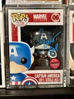 Chris Evans Signed Marvel Captain America Funko Pop 06 Black&White 2011 Gemini