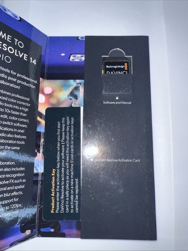 Blackmagic Design DaVinci Resolve 14 Studio (tarjeta de activación) - Imagen 3 de 5