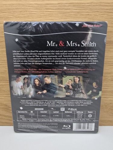 Mr. & Mrs. Smith - Steelbook Collection Blu-ray Sehr Selten in NEU & OVP OOP Rar - Picture 2 of 3