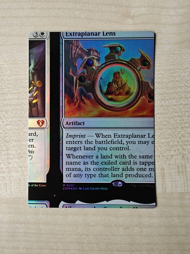 MTG Misprint Extraplanar Lens NFC Foil Commander Legends