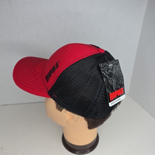Rapala Red/Black Hat Adjustable Snap Back Adjustable Hat Mesh Top, New With Tags - Picture 4 of 4