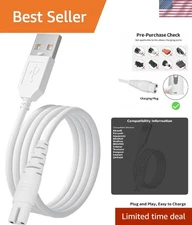 Durable USB Charger for Nicwell & Fairywill Water Flossers - Portable Design