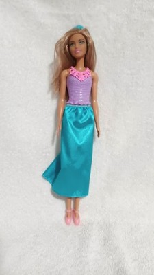 2016 MATTEL BARBIE BROWN HAIR GREEN EYES SKIRT SHOES CROWN