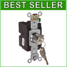 Tamper-Proof 20 Amp Chrome AC Quiet Switch - Ideal for Schools & Institutions