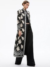 ALICE OLIVIA THOMAS EMBROIDERED EMBELLISHED COAT SIZE M NWOT