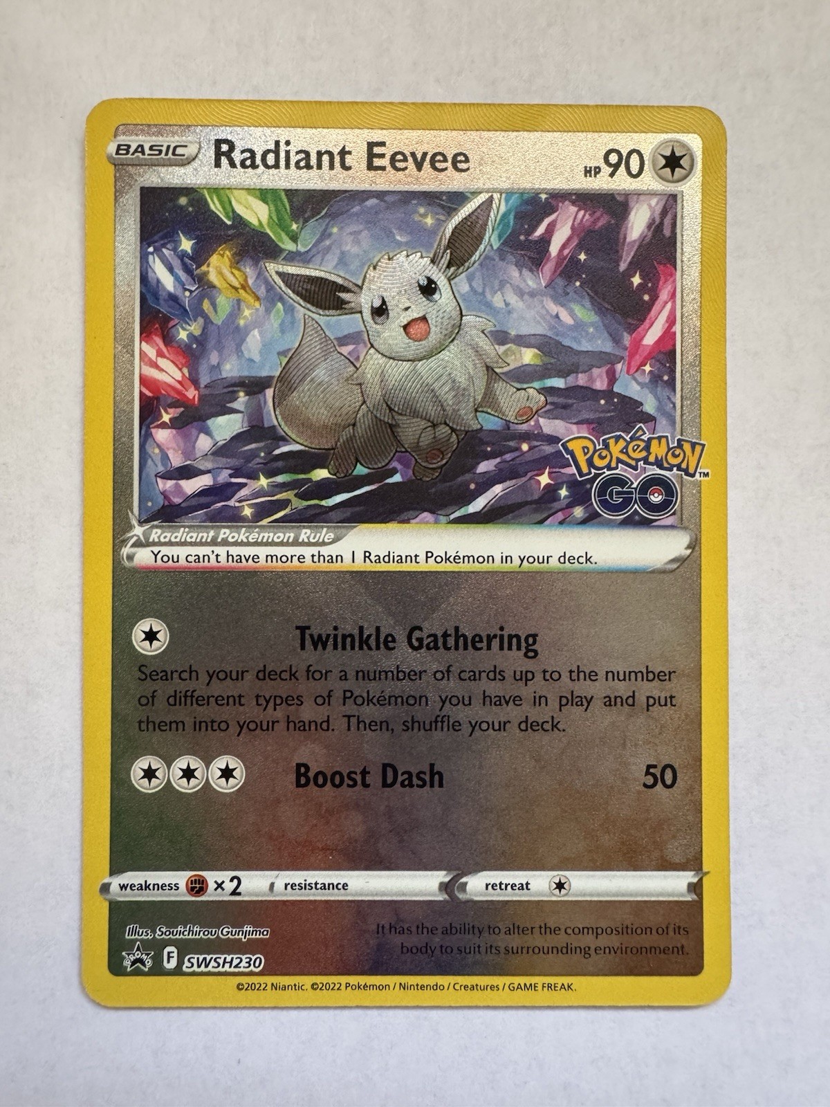 Pokémon TCG Radiant Eevee SWSH230 Black Star Promo 🔥 NM SWSH Pokemon Card