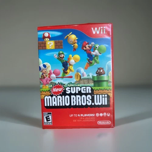 Super Mario Bros. Wii, Multiplayer, Manual, Tested & Works Nintendo