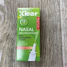 Xlear 12-Hour Saline Nasal Decongestant Spray with Xylitol 0.5 fl oz (Pack of 1)