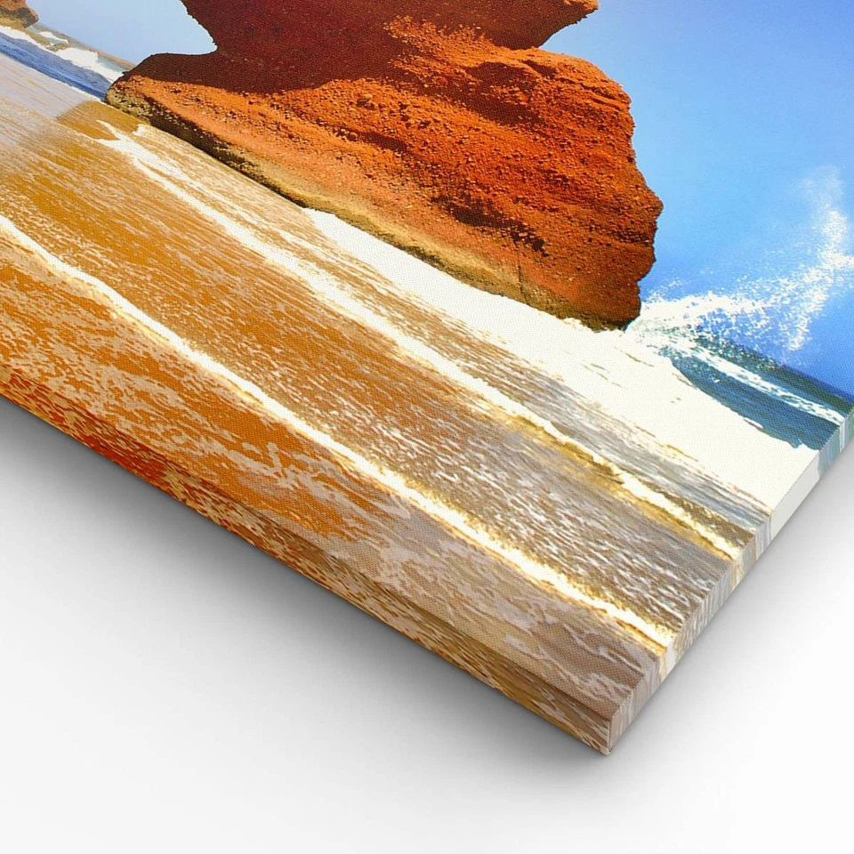 Cuadro Sobre Lienzo 140x50cm Cuadros Roca piedra arenisca océano naturaleza - Imagen 4 de 4