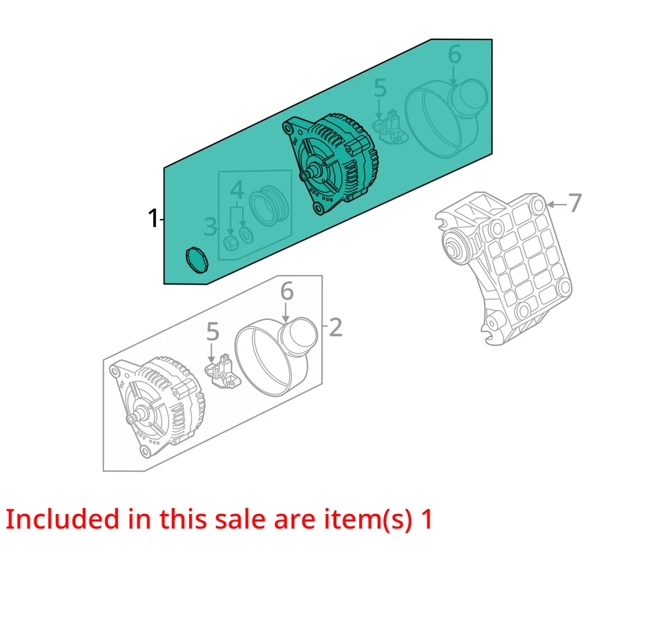 Volkswagen Touareg 2009 alternador OEM 117 k millas - LKQ424060266 Foto 4 de 4