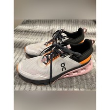 Women's On Cloudnova X sneakers Size 11 in a white, black, orange, blush pink
