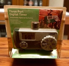 New! Orbit Digital 3 Outlet Programmable Eco-Series Watering Timer Model 56497