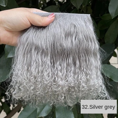 Belleza Niñas Lana Cordero Granja Piel Peluca Peluca Pelucas Pelucas Pelucas Café - Imagen 19 de 36