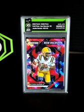 Graded 10 - 2024 Panini Prizm Draft Picks Jayden Daniels New Recruits - Red Ice