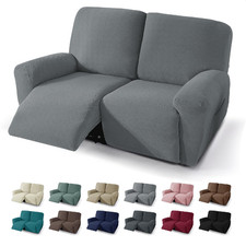 JIVINER 4-Piece Recliner Loveseat Cover Stretch Sofa Slipcover Elastic