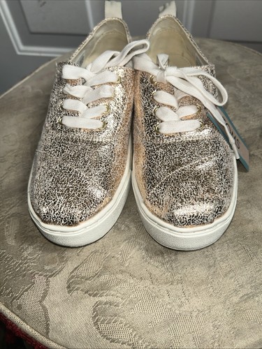 new Toms GIRLS Cordones Cupsole golden sneakers US Size 5Y - Picture 5 of 12