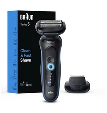 BRAUN SERIES 5 EASY CLEAN WATERPROOF CLEAN & FAST SHAVER KIT 5118s NEW