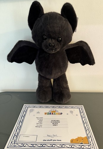 Build-A-Bear Workshop Einwegfledermaus Halloween 2025 mit Zertifikat - Stofftier