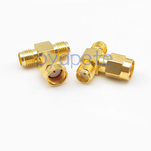 NEW RP-SMA Male to SMA Female Jack Straight RF Antenna Connector Adapter w//o Pin
