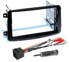 Double Din Dash Radio Stereo Install Kit Wire Harness Fits Mercedes Benz C-Class