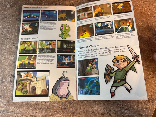 The Legend Of Zelda Master Quest Strategy Game Cube Wind Waker Guide Promo 2003 - Picture 9 of 10