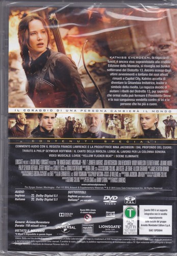 4 DVDs THE HUNGER GAMES + DAS FEUERMÄDCHEN + DAS LIED DES AUFSTANDS komplett - Bild 4 von 5