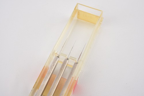 5 cuchillos de ranura con aguja oftálmica Grieshaber instrumento de optometría oftálmica V02 - Imagen 4 de 4